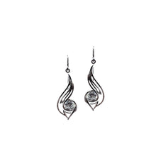 Load image into Gallery viewer, Pinstripes Jewelry Sterling Silver &amp; Cubic Zirconia Earrings
