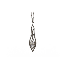 Load image into Gallery viewer, PSMS1039 Sterling Silver & Cubic Zirconia Earrings & Pendant Set