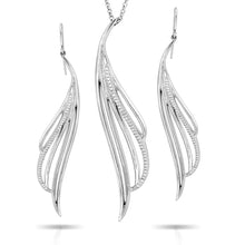Load image into Gallery viewer, Pinstripes Fine Jewelry Earrings &amp; Pendant Set PSMS1022
