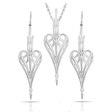 Load image into Gallery viewer, Pinstripes Fine Jewelry Earrings & Pendant Set PSMS1023