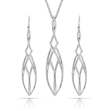 Load image into Gallery viewer, Pinstripes Fine Jewelry Earrings & Pendant Set PSMS1025