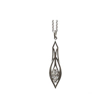 Load image into Gallery viewer, Pinstripes Jewelry Sterling Silver &amp; Cubic Zirconia Pendant
