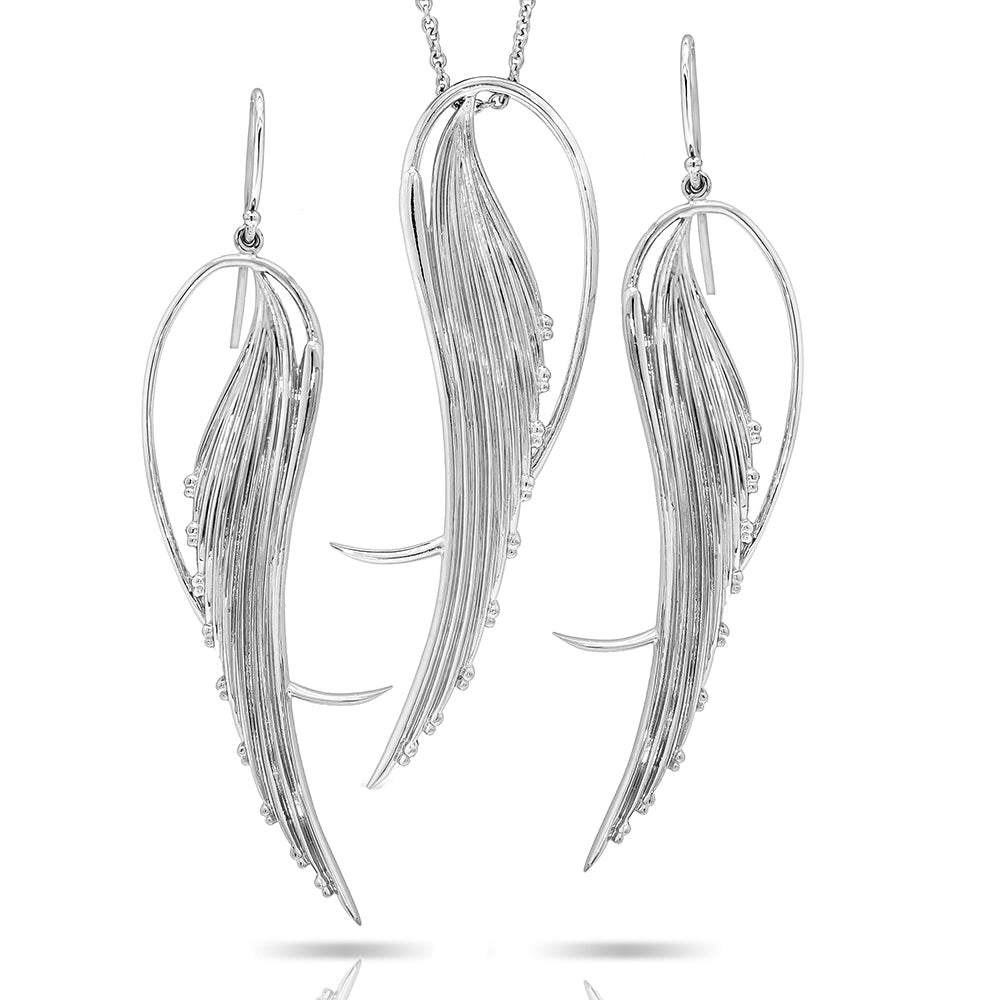Pinstripes Fine Jewelry Earrings & Pendant Set PSMS1009