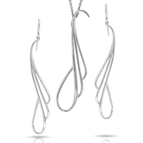 Pinstripes Fine Jewelry Earrings & Pendant Set PSMS1012