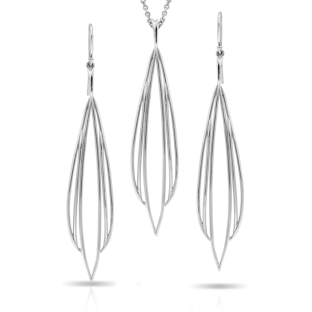 Pinstripes Fine Jewelry Earrings & Pendant Set PSMS1015