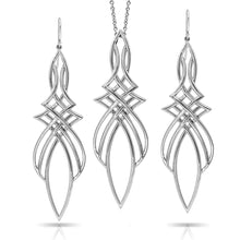 Load image into Gallery viewer, Pinstripes Fine Jewelry Earrings &amp; Pendant Set PSMS1020
