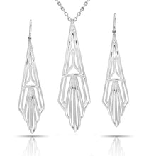 Load image into Gallery viewer, Pinstripes Fine Jewelry Earrings &amp; Pendant Set PSMS1026
